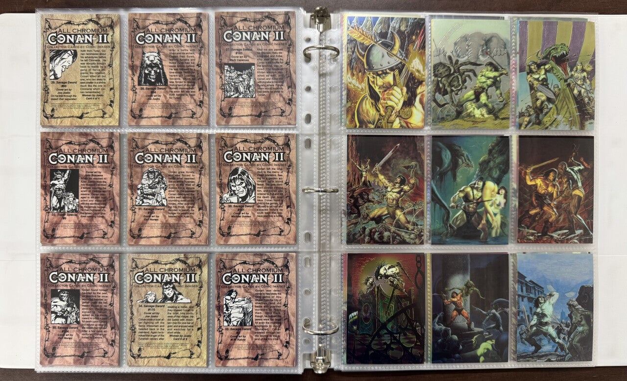 1994 Comic Images All Chromium Conan Series 1-2 Complete Card Sets (180) NM