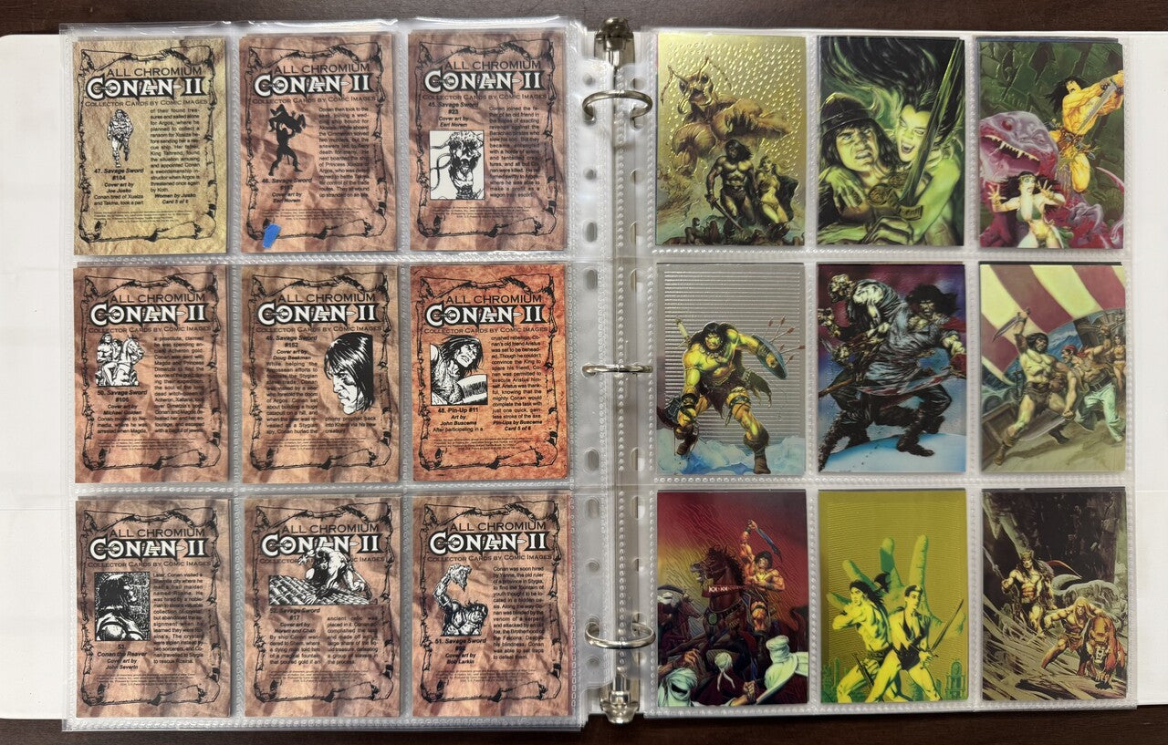1994 Comic Images All Chromium Conan Series 1-2 Complete Card Sets (180) NM