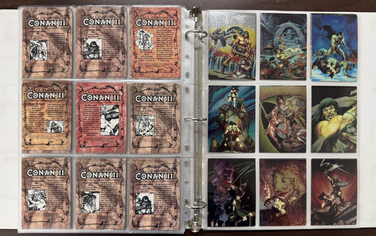 1994 Comic Images All Chromium Conan Series 1-2 Complete Card Sets (180) NM