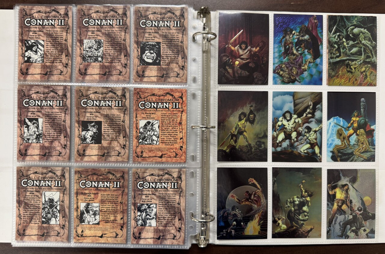 1994 Comic Images All Chromium Conan Series 1-2 Complete Card Sets (180) NM