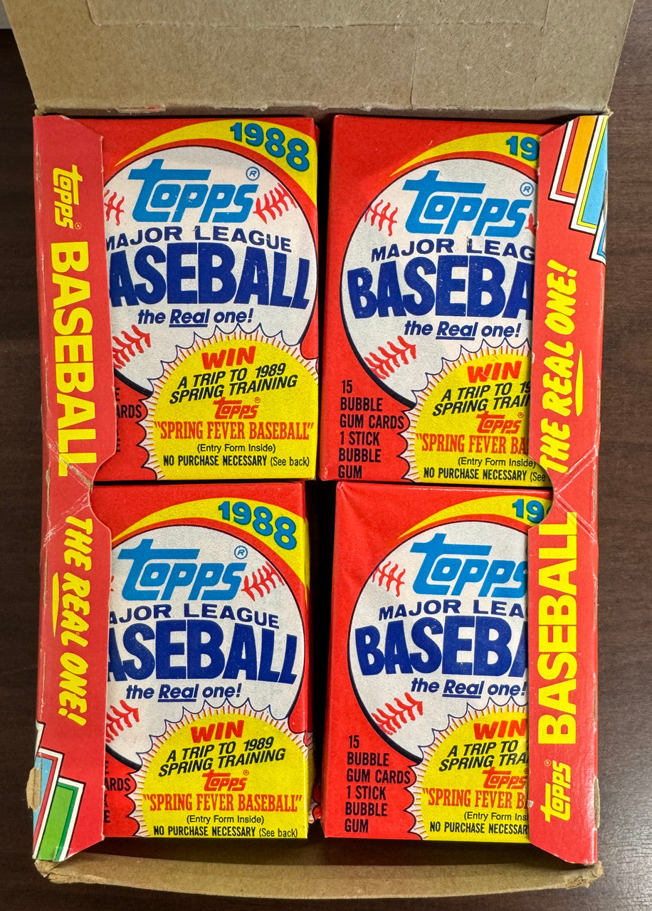 1988 Topps Baseball Wax Box 36 Factory Sealed Packs