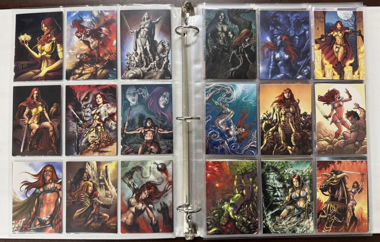 2009/12 Dynamite 35 Years of Red Sonja Complete Card Sets (144) W/ Promos