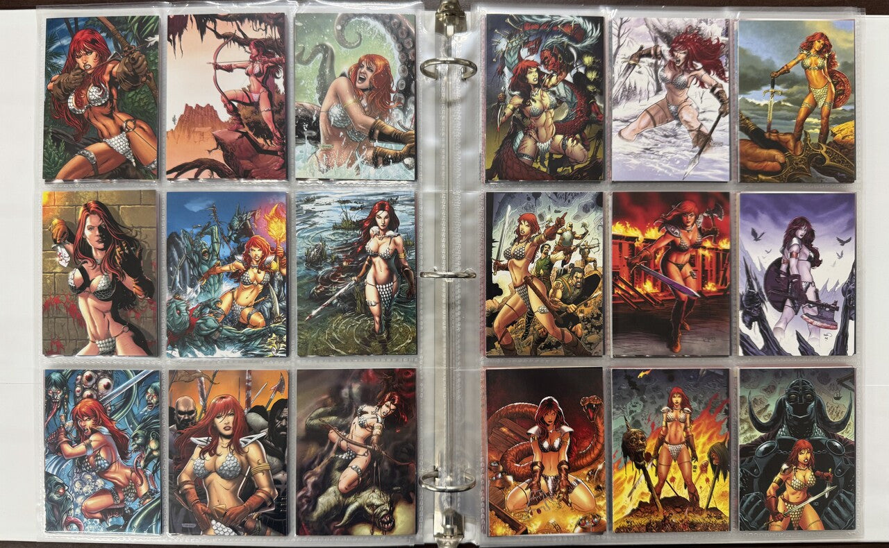 2009/12 Dynamite 35 Years of Red Sonja Complete Card Sets (144) W/ Promos