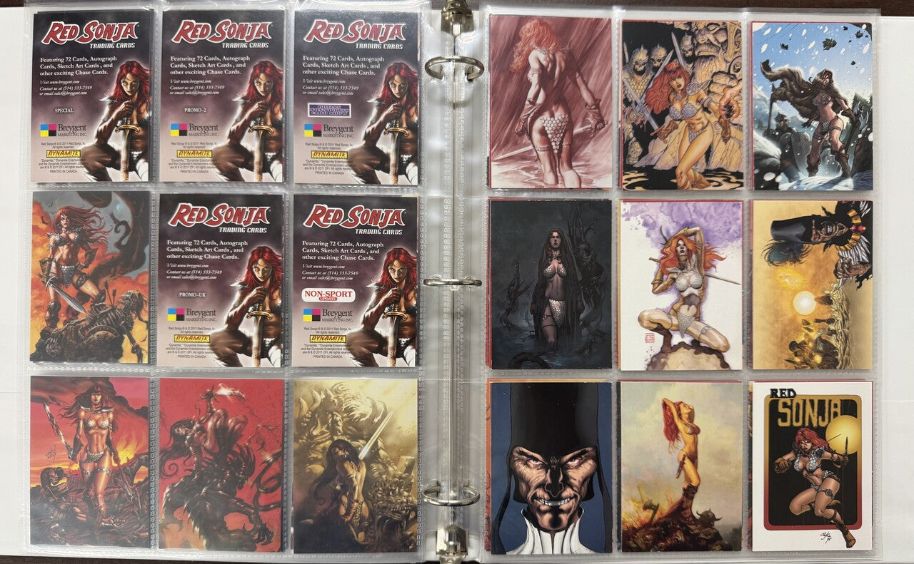 2009/12 Dynamite 35 Years of Red Sonja Complete Card Sets (144) W/ Promos