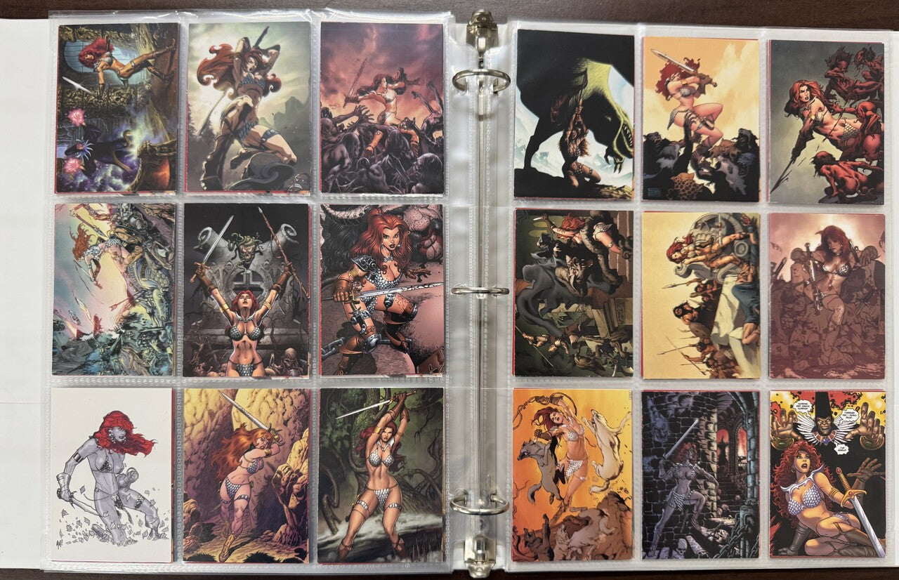 2009/12 Dynamite 35 Years of Red Sonja Complete Card Sets (144) W/ Promos