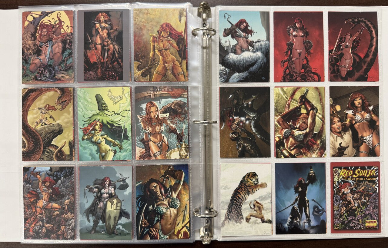 2009/12 Dynamite 35 Years of Red Sonja Complete Card Sets (144) W/ Promos