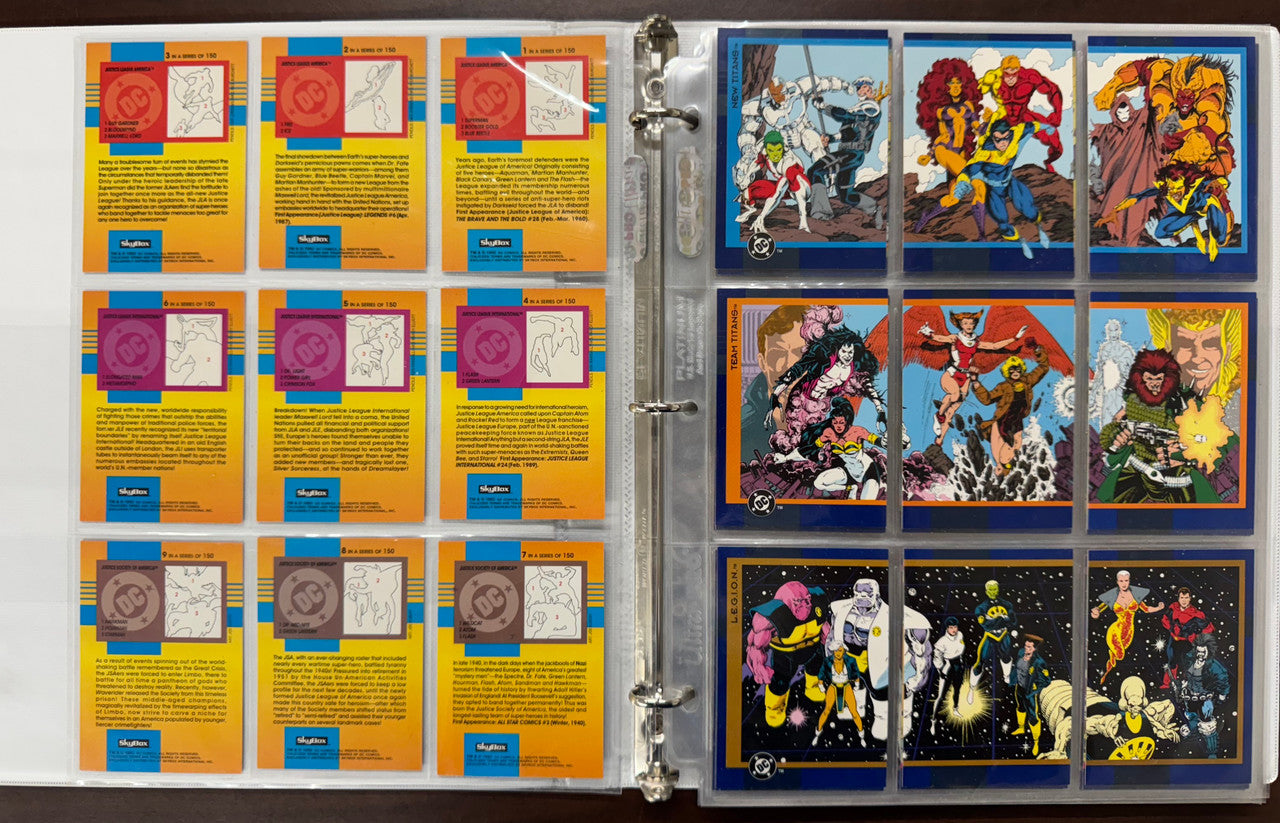 1993 SkyBox DC Cosmic Teams Complete Card Set (150) NM