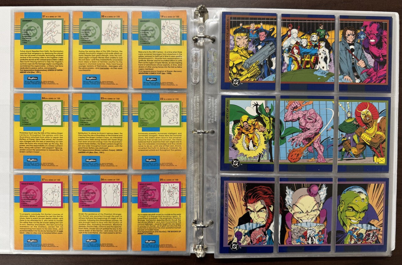 1993 SkyBox DC Cosmic Teams Complete Card Set (150) NM
