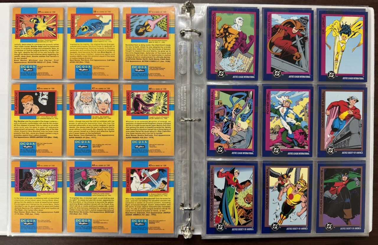 1993 SkyBox DC Cosmic Teams Complete Card Set (150) NM