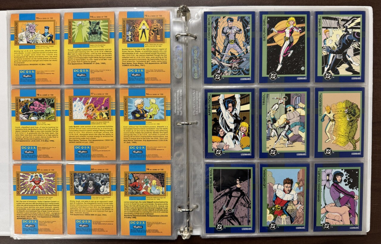 1993 SkyBox DC Cosmic Teams Complete Card Set (150) NM