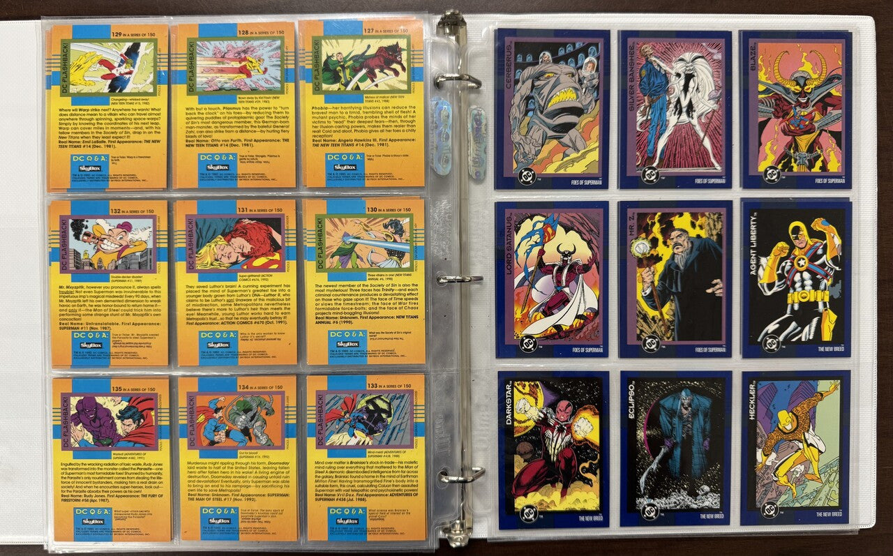 1993 SkyBox DC Cosmic Teams Complete Card Set (150) NM