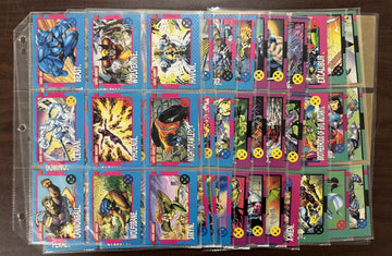 1992 Impel Marvel X-Men Series 1 Complete Set (100) Plus Holograms (6) EX