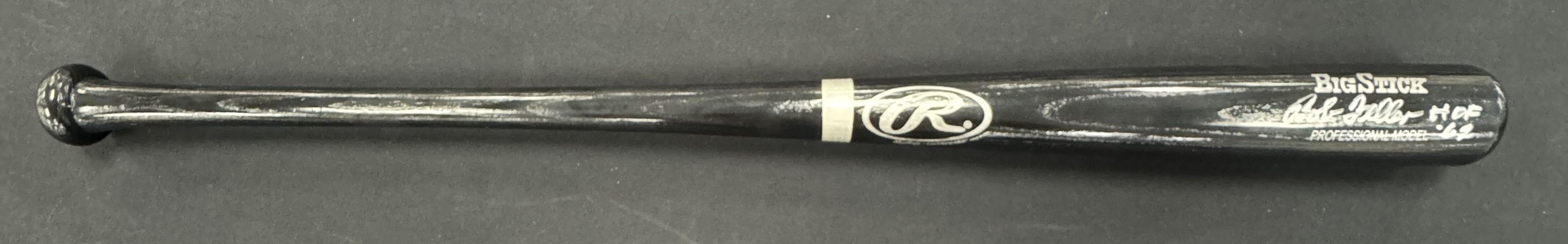 Bob Feller Signed Autographed Inscribed Rawlings Baseball Bat JSA *750