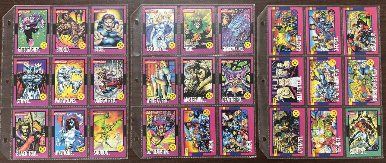 1992 Impel Marvel X-Men Series 1 Complete Set (100) Plus Holograms (6) EX