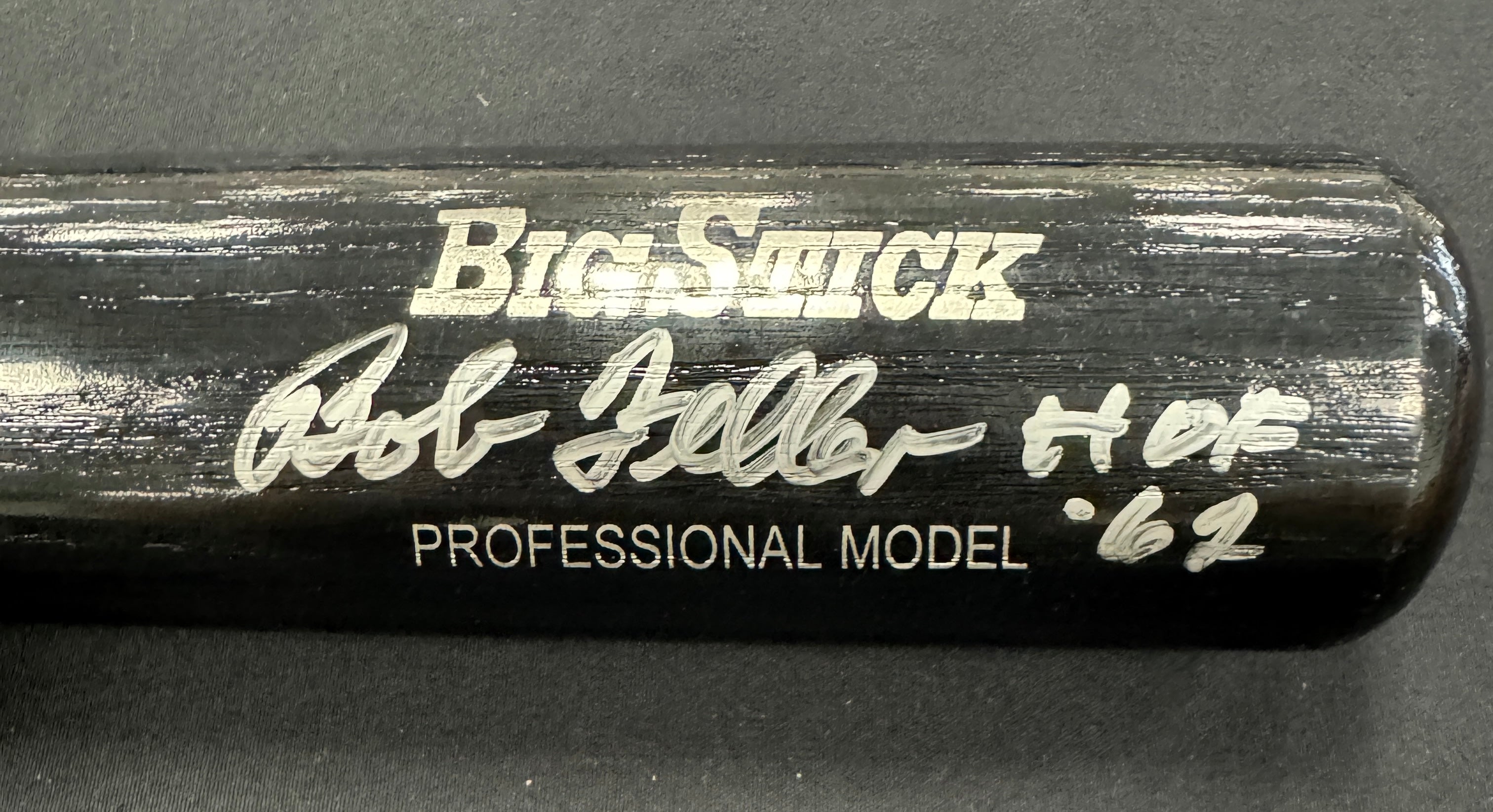 Bob Feller Signed Autographed Inscribed Rawlings Baseball Bat JSA *750