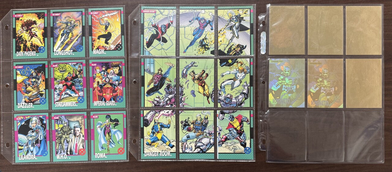 1992 Impel Marvel X-Men Series 1 Complete Set (100) Plus Holograms (6) EX