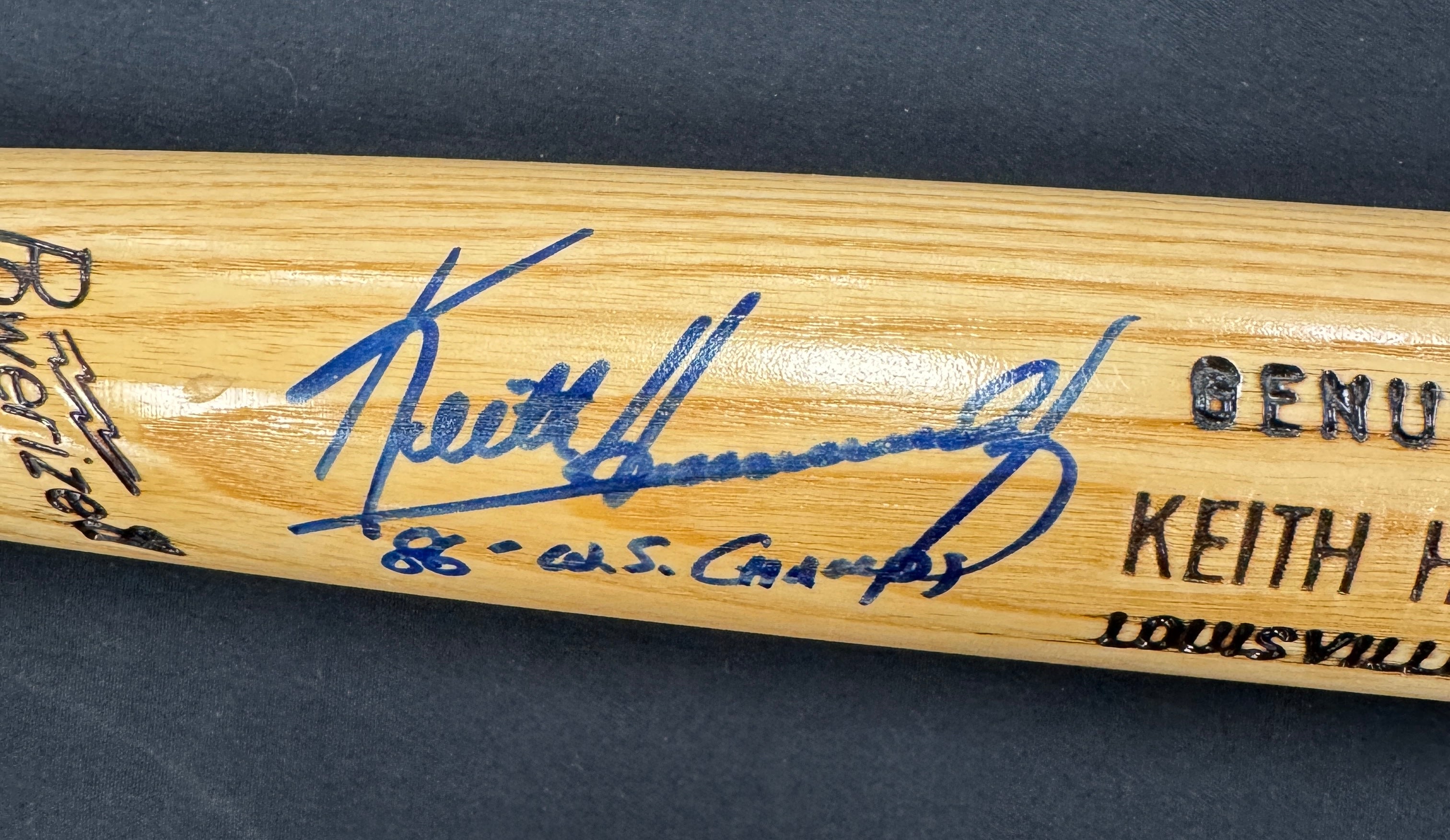 Keith Hernandez Signed Autographed Inscribed Louisville Bat JSA *781