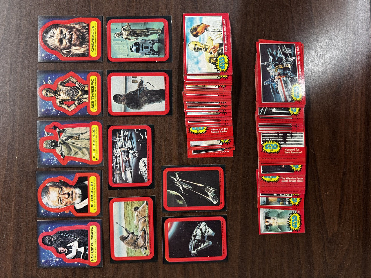 1977 Topps Star Wars Series 2 Near Complete Set (65/66) W/ Stickers (11) VG-EX
