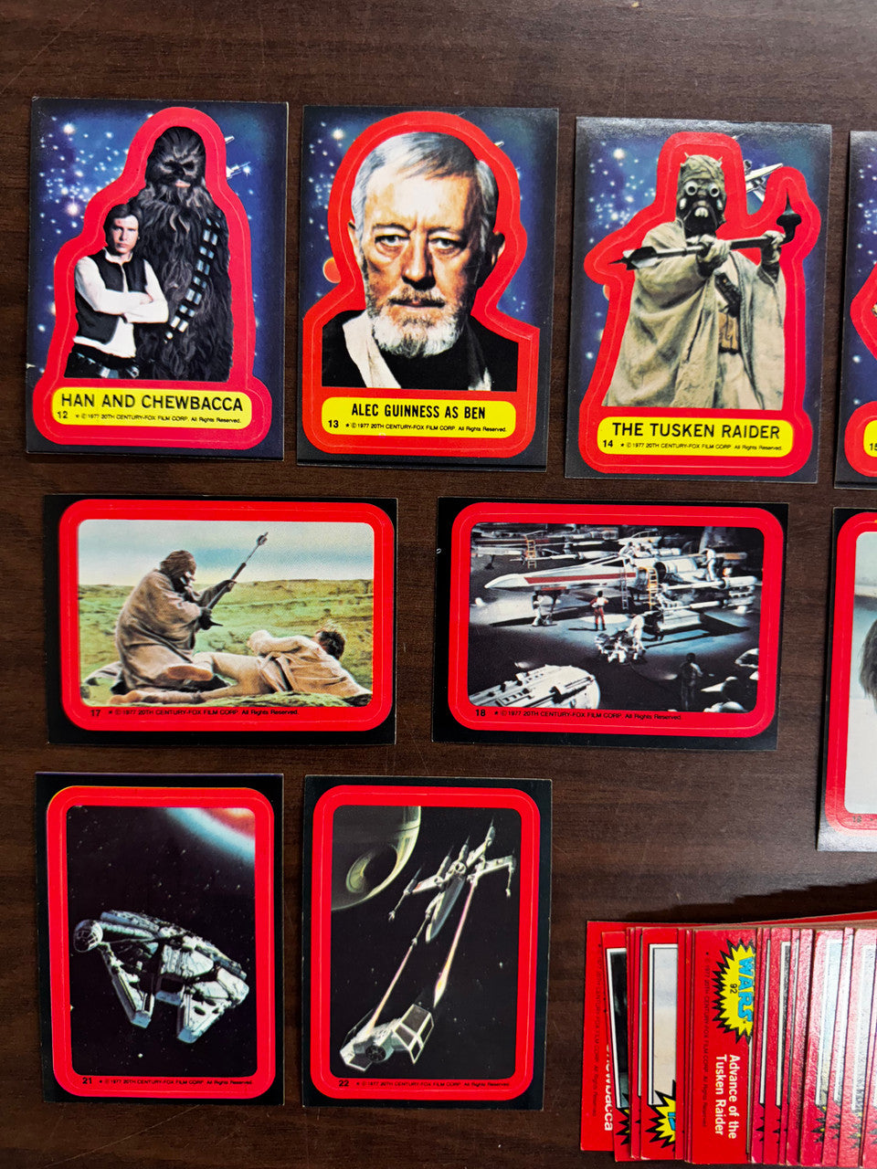 1977 Topps Star Wars Series 2 Near Complete Set (65/66) W/ Stickers (11) VG-EX