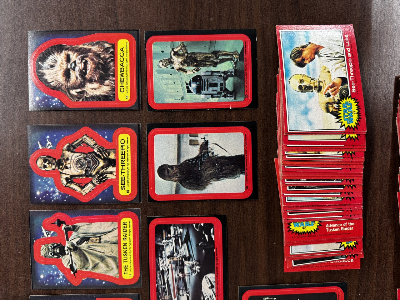 1977 Topps Star Wars Series 2 Near Complete Set (65/66) W/ Stickers (11) VG-EX