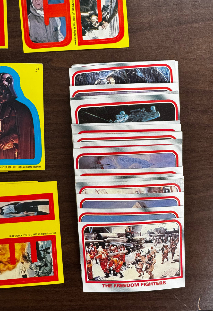1980 Topps Empire Strikes Back Series 1 Complete Set (132) W/ Stickers (33) EX