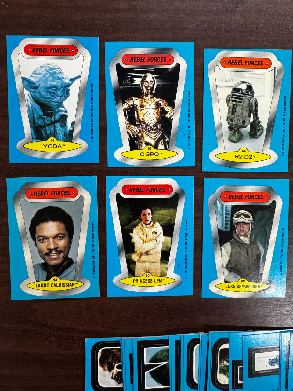 1980 Topps Empire Strikes Back Series 2 Complete Sticker Set (33) VG-EX