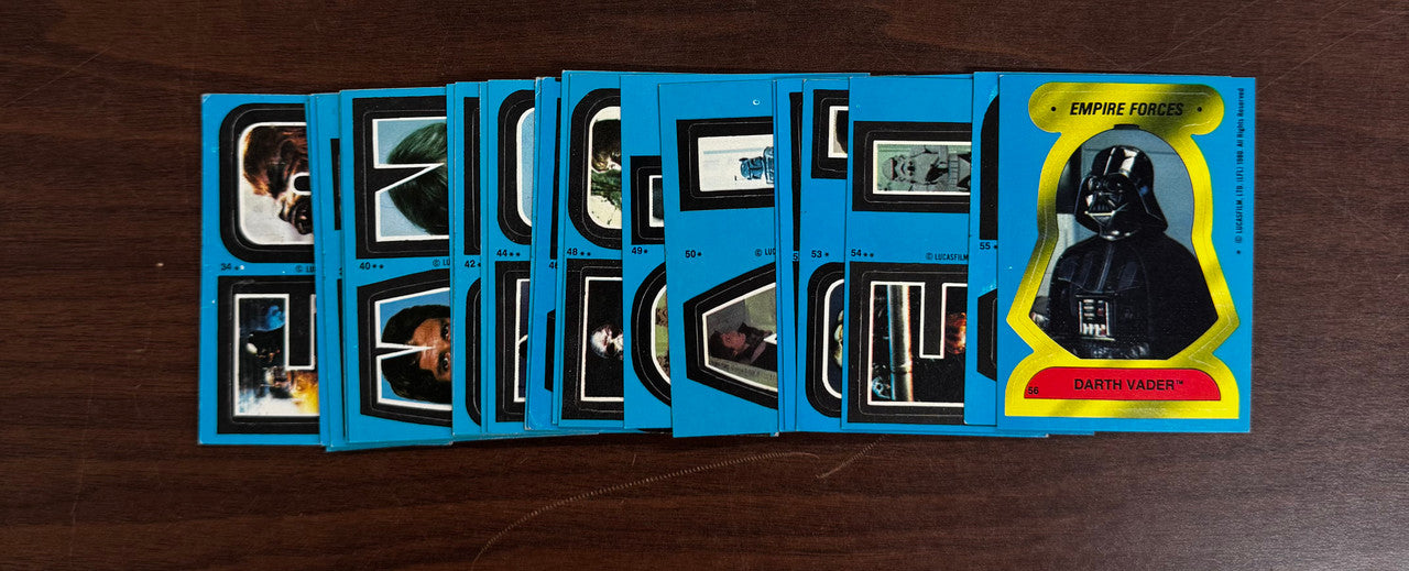 1980 Topps Empire Strikes Back Series 2 Complete Sticker Set (33) VG-EX