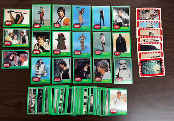 1977 Topps Star Wars Series 4 Near Complete (63/66) No C3PO / Stickers (7/11) EX