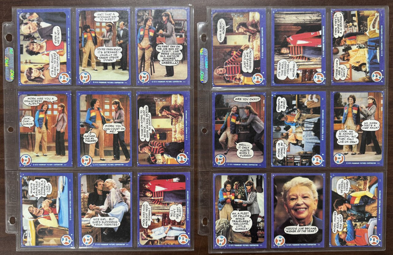 1978 Topps Mork & Mindy Complete Card Set (99) W/ Stickers (22) NM