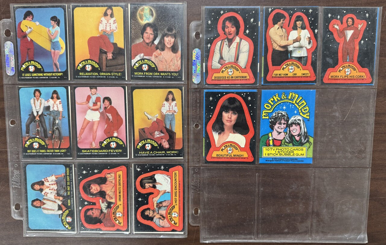 1978 Topps Mork & Mindy Complete Card Set (99) W/ Stickers (22) NM