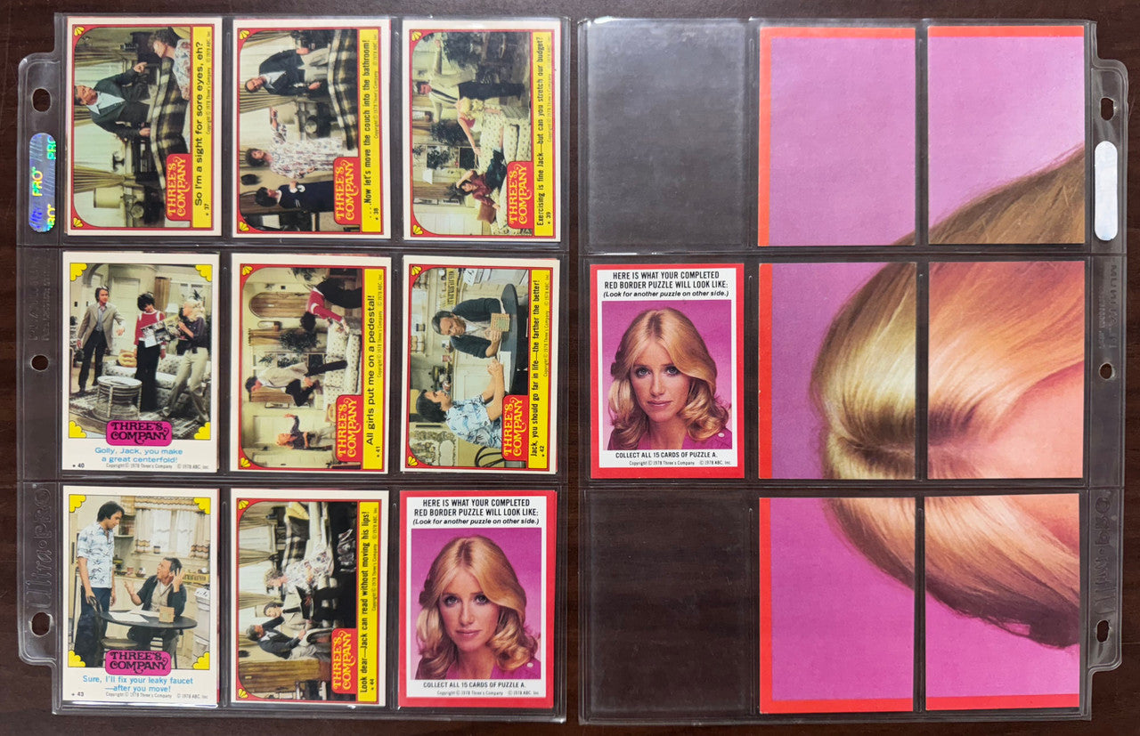 1978 Topps Three's Company Complete Card and Sticker Set (60) EX