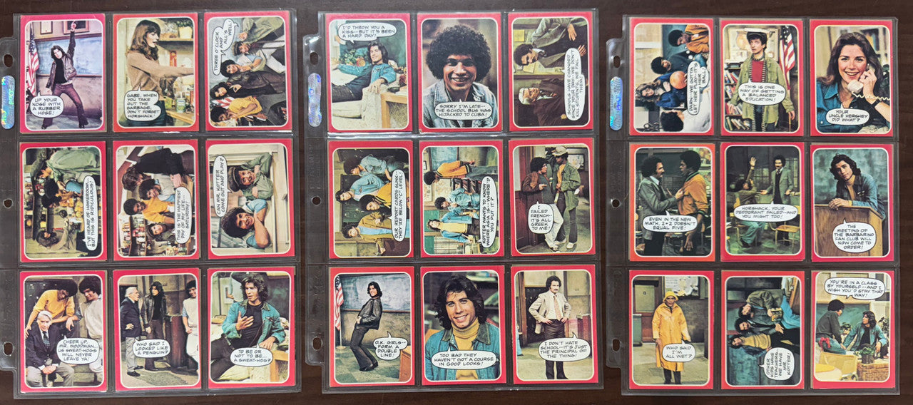 1976 Topps Welcome Back Kotter Complete Card Set (53) EX