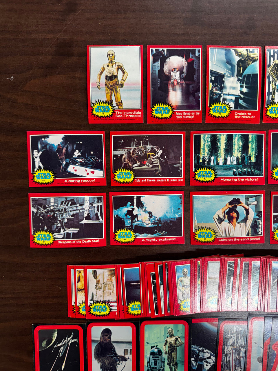 1977 Topps Star Wars Series 2 Complete Set (66) W/ Stickers (11) EX