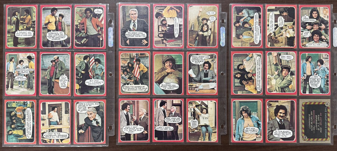 1976 Topps Welcome Back Kotter Complete Card Set (53) EX