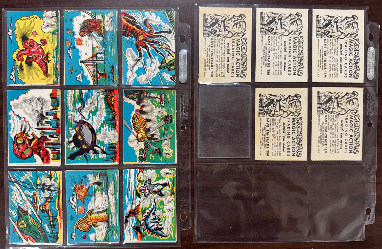 1963 Abbey Monster Magic Complete Card Set (24) EX