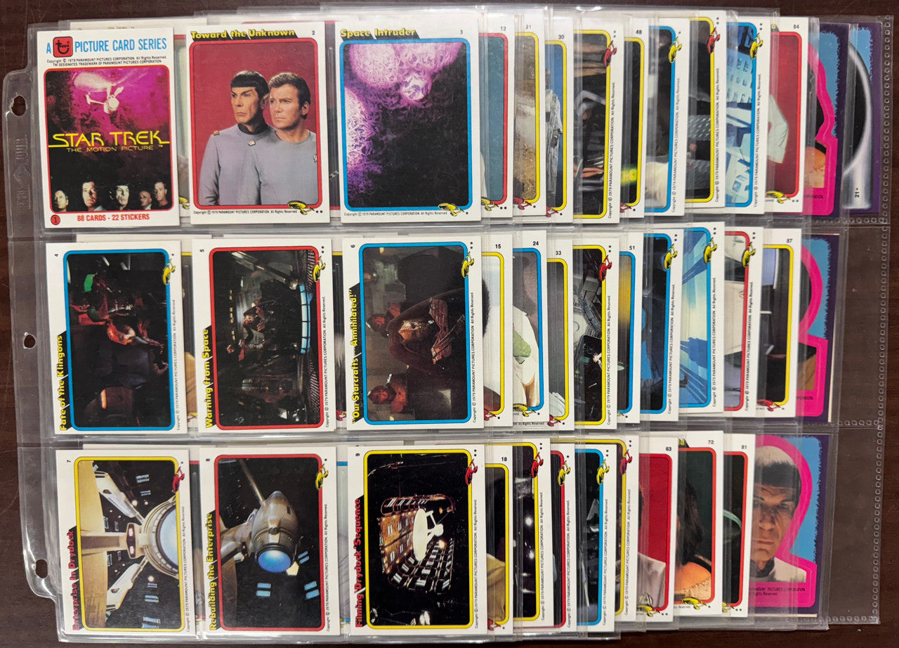 1979 Topps Star Trek The Motion Picture Complete Card Set (88) W/ Stickers (22) NM