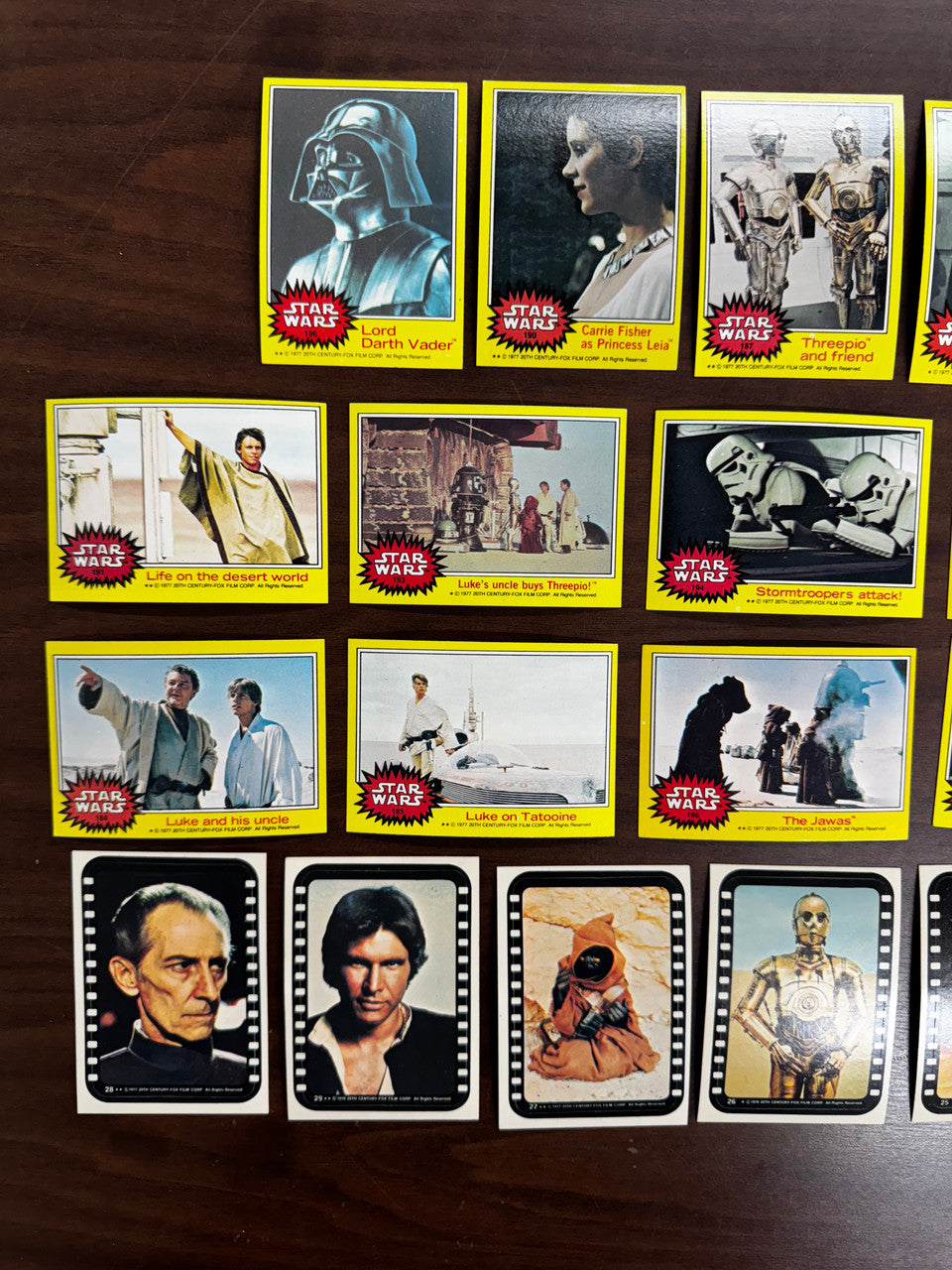 1977 Topps Star Wars Series 3 Complete Set (66) W/ Stickers (11) EX-NM