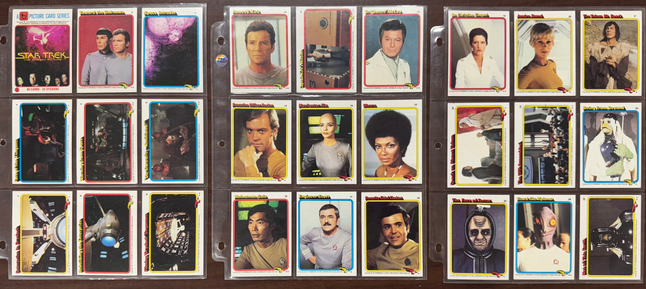 1979 Topps Star Trek The Motion Picture Complete Card Set (88) W/ Stickers (22) NM