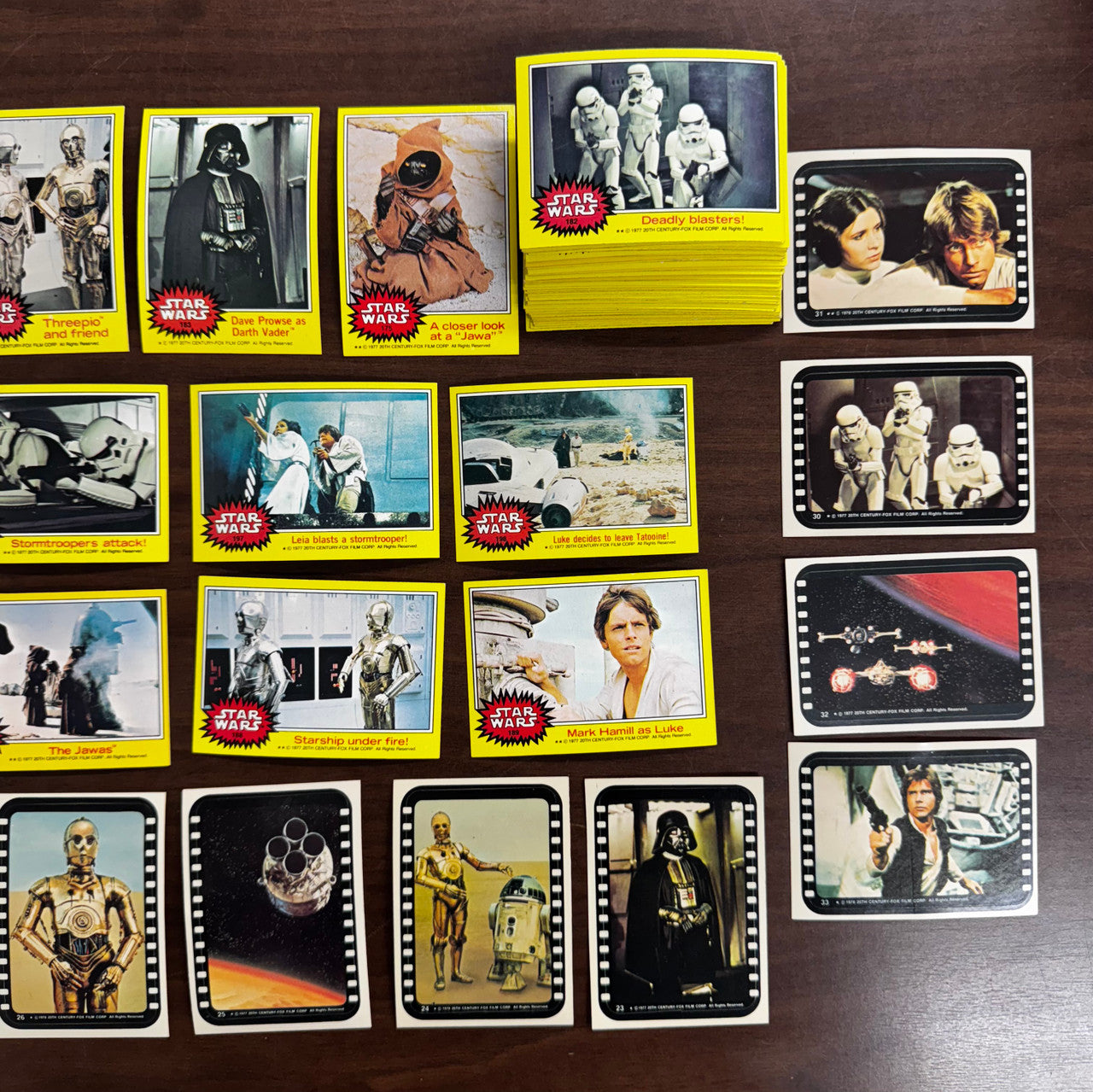 1977 Topps Star Wars Series 3 Complete Set (66) W/ Stickers (11) EX-NM