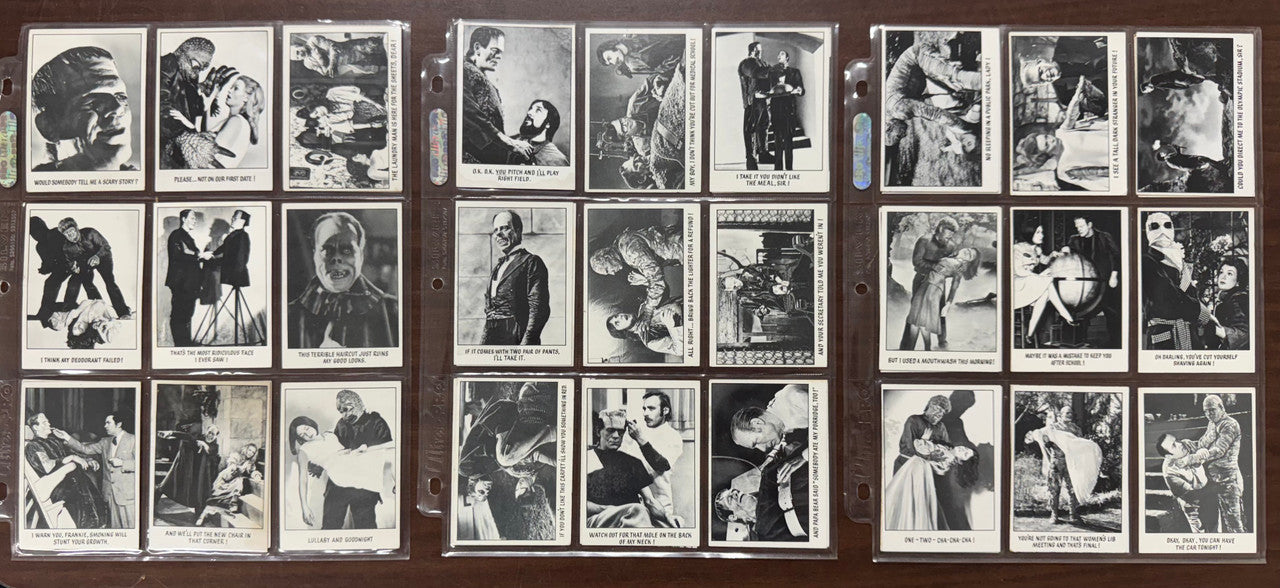 1973 Topps You'll Die Laughing Series 1-2 Complete Card Sets (128) VG-EX