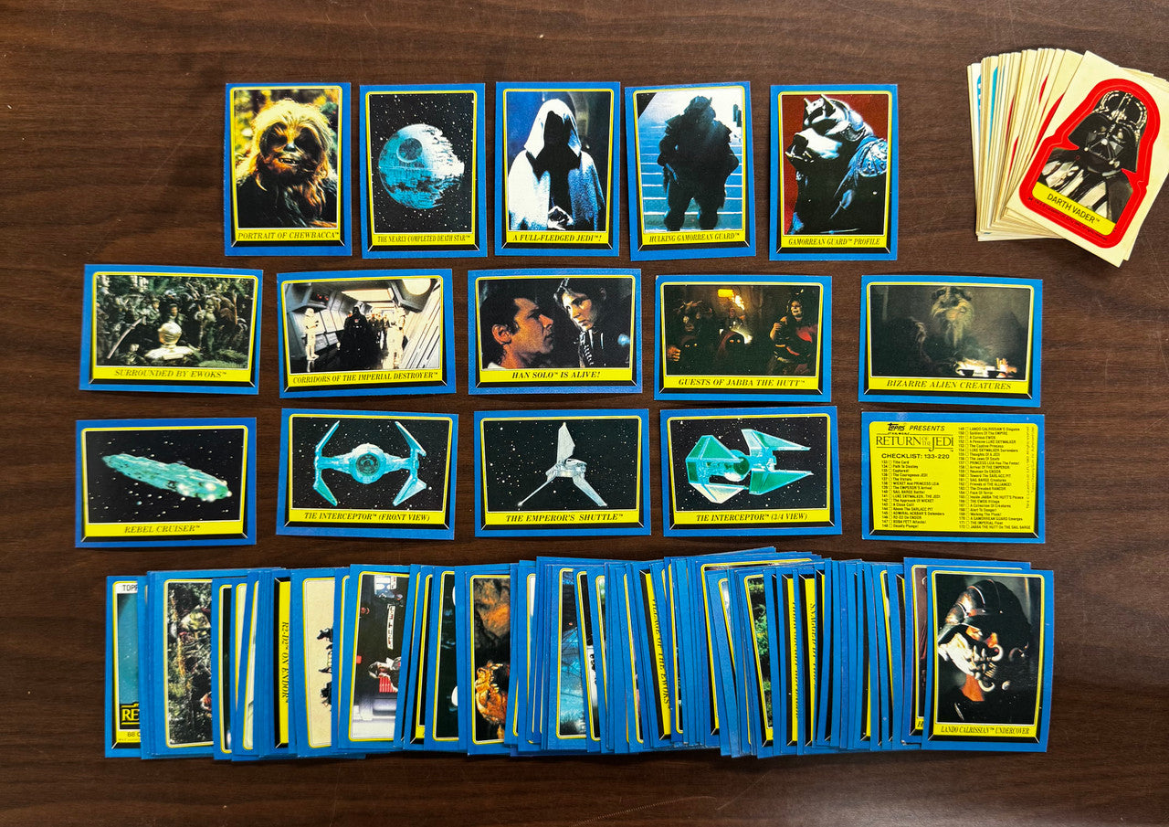 1983 Topps Return of the Jedi Series 2 Complete Set (88) W/ Stickers (22) EX-NM