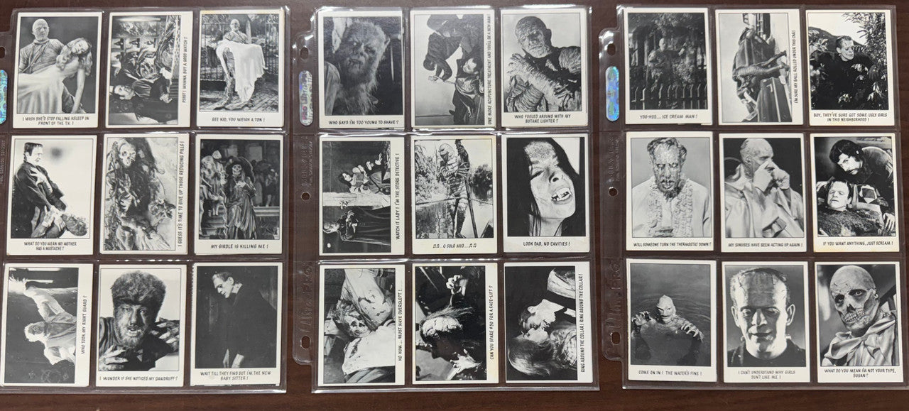 1973 Topps You'll Die Laughing Series 1-2 Complete Card Sets (128) VG-EX