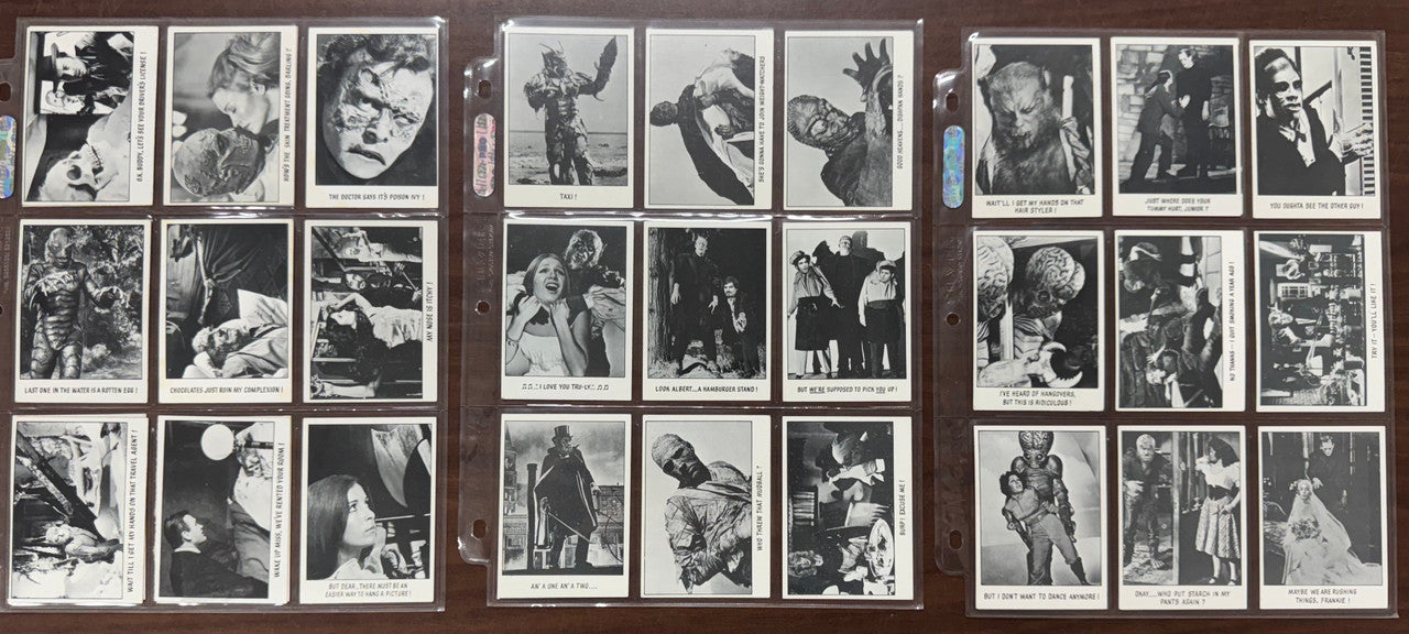 1973 Topps You'll Die Laughing Series 1-2 Complete Card Sets (128) VG-EX