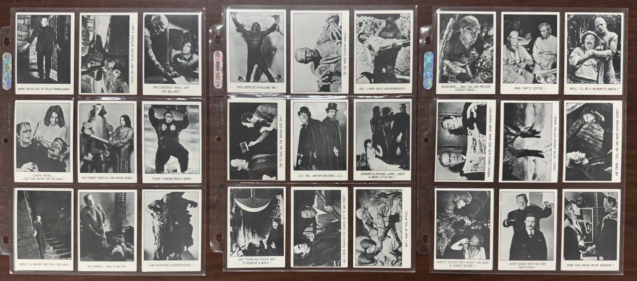 1973 Topps You'll Die Laughing Series 1-2 Complete Card Sets (128) VG-EX