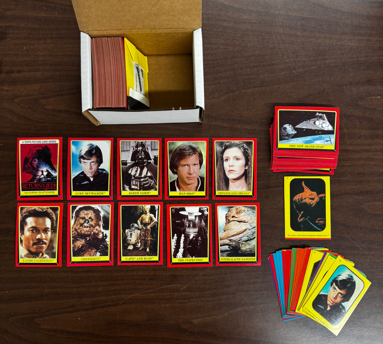 1983 Topps Return of the Jedi Series 1 Complete Set (132) W/ Stickers (33) NM