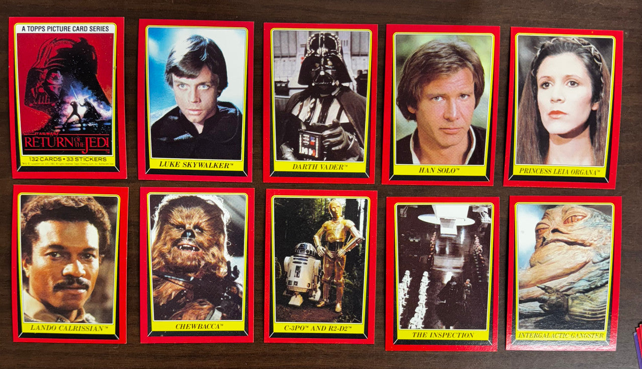 1983 Topps Return of the Jedi Series 1 Complete Set (132) W/ Stickers (33) NM