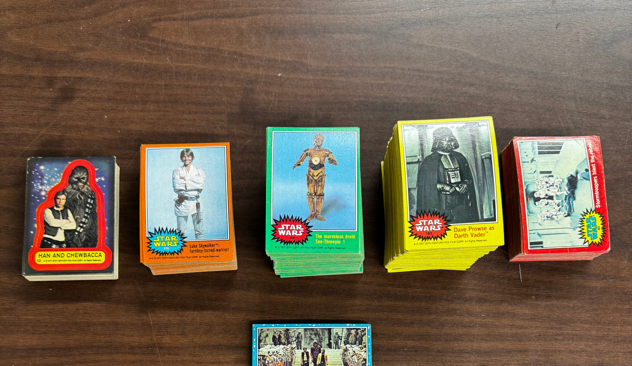 1977 Topps Star Wars Series 1-5 Lot (427) W/ Stickers (47) Good