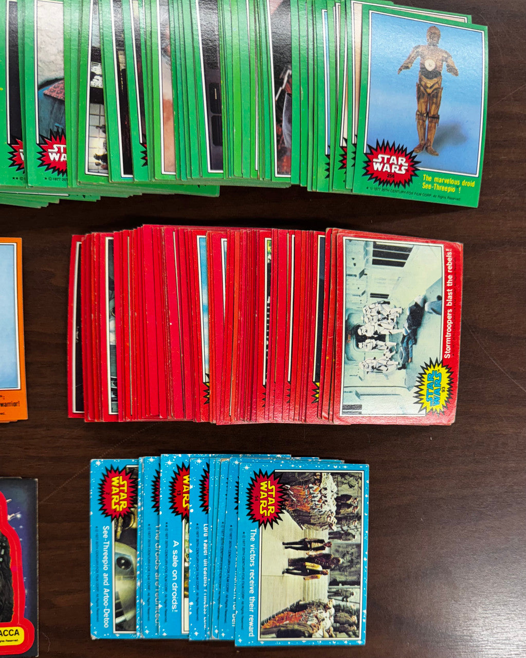 1977 Topps Star Wars Series 1-5 Lot (427) W/ Stickers (47) Good