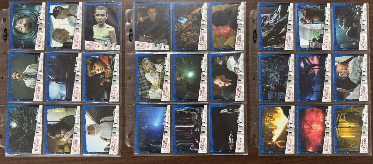 2019 Topps Stranger Things Welcome to the Upside Down Complete Set W/ Inserts