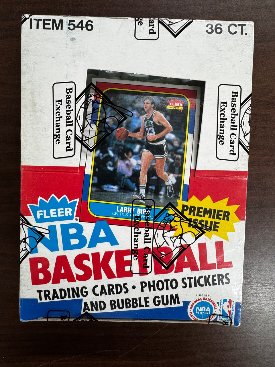 1986-87 Fleer Basketball Empty Box BBCE Wrapped